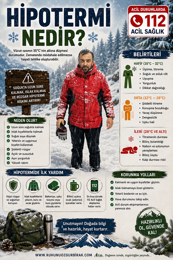 You are currently viewing Doğa Etkinliğinde en büyük Tehlike Hipotermi nedir?