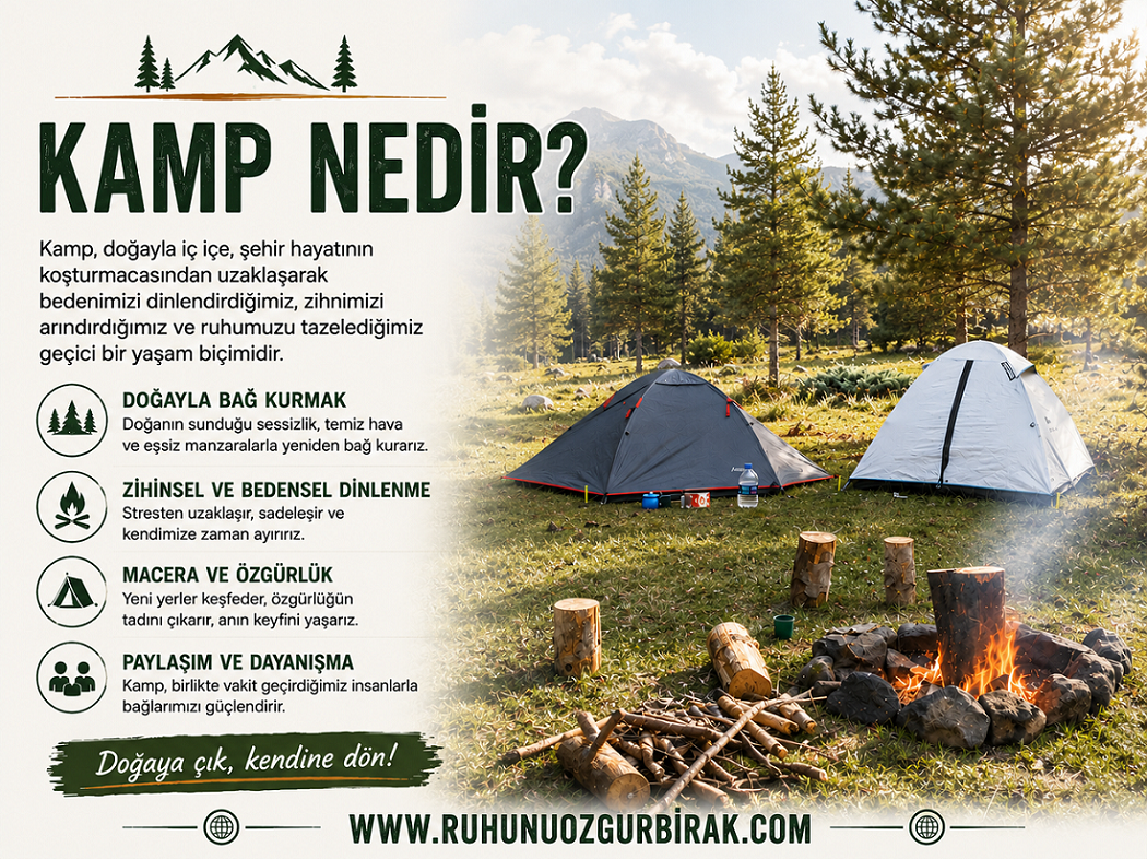 You are currently viewing Kamp Nedir? Doğayla Yeniden Bağ Kurmanın En Özgür Yolu